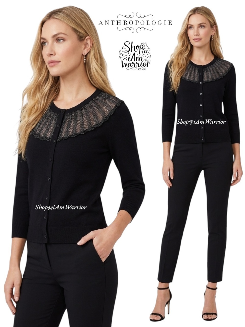 Anthropologie {Sparrow} shimmer cardigan sweater *shop@iamwarrior